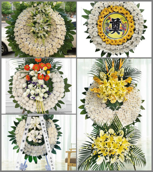 山东青岛莱西市沽河街道长清村花圈速递